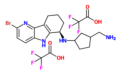 (image for) MC018514 (3-Aminomethyl-cyclopentyl)-(2-bromo-6,7,8,9-tetrahydro-5H-pyrido[3,2-b]indol-6-yl)-amine; compound with trifluoro-acetic acid